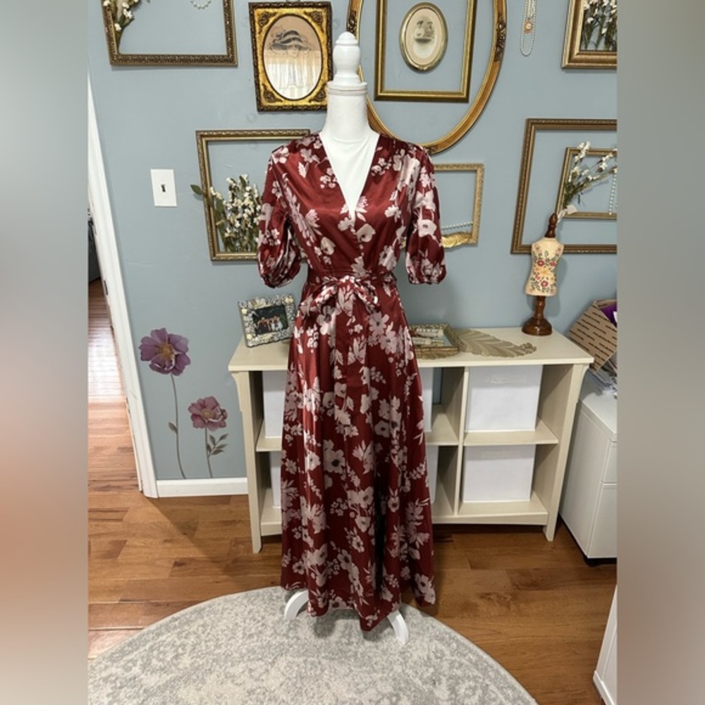 Floral Wrap Dress